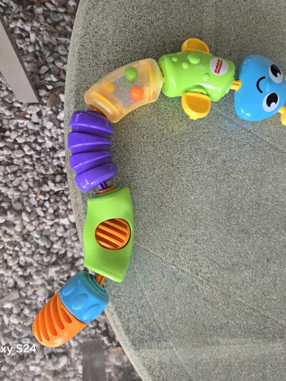 Fisher-Price Bright Multi-Color Infant Teether & Rattle Toy
